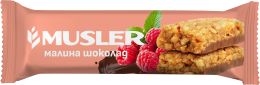 Батончик мюсли - Малина шоколад, MUSLER 30 г.