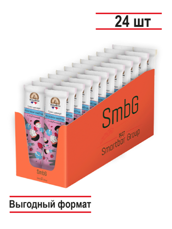 Батончик ШефдеФранс "Гран-десерт Розовая матча с клубникой",  24 шт. х 35 г