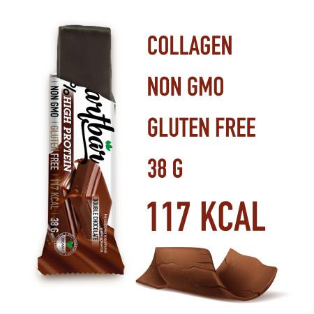 Батончик протеиновый без сахара Smartbar Protein 20% "Двойной шоколад в молочной глазури", 25 шт. х 38 г